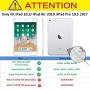 Tading iPad 10.2 Case 2020, iPad 7th Generation Case for Kids, Cute Butterfly Shockproof EVA Foam Super Protection Kid Proof Protective Stand Cover for iPad 10.2 Inch 2019 7th 2020 8th Gen - Green
