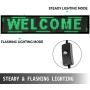 VEVOR Led Sign 40'' x 8'' Digital Sign Green Color Indoor with high Resolution P10 Led Scrolling Display Programmable by PC & WiFi & USB for Advertising