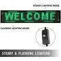 VEVOR Led Sign 40'' x 8'' Digital Sign Green Color Indoor with high Resolution P10 Led Scrolling Display Programmable by PC & WiFi & USB for Advertising