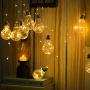 Led Decorative Bulbs, DORESshop 2W Fairy Light Filaments Bulbs, 15W Equivalent Starry Lights for Pendant Light Fixtures, Bedroom, Living Room, Christmas, Wedding, Warm White, 2 Pack