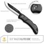 Outdoor Edge 3.5'' RazorLite EDC - Replaceable Blade Folding Knife with Pocket Clip and One Hand Opening for Everyday Carry (Gray, 6 Blades)
