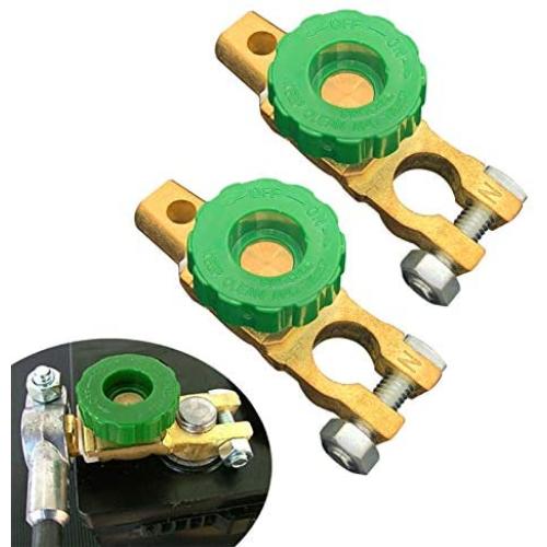 Ampper Top Post Battery Disconnect Switch, Battery Master Switch Isolator for Power Disconnect Cut Off (2 Pack)