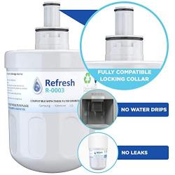 Refresh Replacement for Samsung Aqua-Pure Plus DA29-00003G, DA29-00003A, DA2900002B, DA2900003, DA2900003F, DA290002, HAFCU1, HAFIN2 and Waterdrop WD-DA-29-00003G Refrigerator Water Filter (1 Pack)