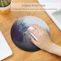 HaloVa Mouse Pad, Anti Slip Planet Mouse Mat for Desktops, Computer, PC and Laptops, Customized Round Mouse Pad for Office and Home, Primary Moon, 8.7 inches