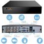 Rraycom 8CH 1080P HD-TVI Security Camera System DVR with 4PC HD 2000TVL 1.0MP Home/Outdoor Weatherproof Security Camera,1TB Hard Drive,115ft Night Vision, Remote Access, Motion Alerts