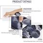 HAOCOO Ergonomic Keyboard Wrist Rest Pad and Mouse Pad Wrist Support Set with Non-Slip Backing Memory Form-Filled, Easy-Typing and Pain Relief for Gaming Office Computer Laptop(Black Gary Mix Marble)
