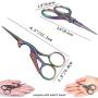 BIHRTC Scissors 4.5 Inch Bird Scissors Sewing Scissors and 3.6 Inch Embroidery Scissors Stainless Steel Sharp Scissors Shears for Sewing Needlework Art work Craft Office DIY Tools Small Shears