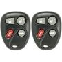 Keyless2Go Replacement for Keyless Entry Car Key Fob Vehicles That Use 4 Button L2C0005T 12223130-50 Remote - 2 Pack