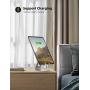 Tablet Stand Multi-Angle, Lamicall Tablet Holder: Desktop Adjustable Dock Cradle Compatible with Tablets Such As iPad Air Mini Pro, Phone XS Max XR X 6 7 8 Plus More Tablets (4-13 Inch) - Silver