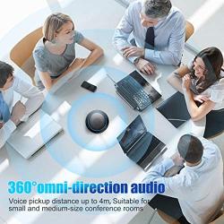 GOGOCOOL Bluetooth Speakerphone, Noise Reduction Conference Speaker with Mic, USB/Dongle/Bluetooth Connection, Enhanced Voice Pickup, Compatible with Meeting Apps for Home Office