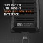 WD_Black 2TB P50 Game Drive Portable External SSD, Portable External Hard Drive Compatible with Playstation, Xbox, PC, & Mac, Up to 2,000 MB/s - WDBA3S0020BBK-WESN