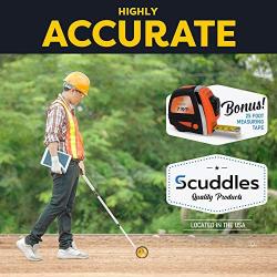Scuddles Collapsible Measuring Wheel Measures Up To 10,000 Feet Perfect surveying Tool For Distance Measurment (Compact Wheel)