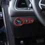 Carbon Fiber Headlight Switch Button Cover Trim for 2015-2020 Dodge Challenger, for 2010-2020 Dodge Charger (Red)