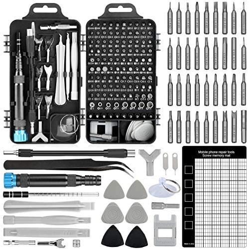 Upgrade Apsung 137 in 1 Precision Screwdriver Set with Slotted, Phillips, Torx& More Bits, Non-Slip Magnetic Electronics Tool Kit for Repair iPhone, Android, Computer, Laptop, Watch, Glasses, PC etc