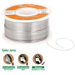 Whizzotech Solder Wire 60/40 Tin/Lead Sn60Pb40 with Flux Rosin Core for Electrical Soldering 4oz/100g/0.22lb Diameter 0.032 Inch/0.8mm