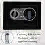 JUGREAT Security Safe Box with Induction Light,Electronic Digital Securit Safe Steel Construction Hidden with Lock，Wall or Cabinet Anchoring Design for Home Office Hotel BusinessGun Passport Cash