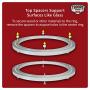 TROOPS BBQ Lazy Susan Turntable Ring - Heavy-Duty Aluminum Lazy Susan Bearing Hardware Single-Row Ball Bearings for Heavy Loads (450 lbs. Capacity) - 24 Inches