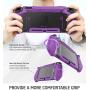 Mumba Dockable Case for Nintendo Switch TPU Grip Protective Cover Case Compatible with Nintendo Switch Console and Joy-Con Controller (Purple)