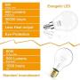 8 Pack Ceiling Fan Light Bulbs 60 Watt Equivalent - Honesorn E12 Candelabra LED Bulb Warm White 2700K Small Base A15 LED Bulb for Ceiling Lights,600LM,Non-Dimmable