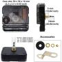 Quartz DIY Wall Clock Movement Mechanism Battery Operated DIY Repair Parts Replacement.