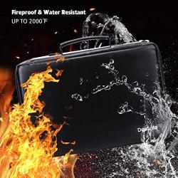 Fireproof Battery Organizer Storage Box Fireproof Waterproof Explosionproof Safe Carrying Case Bag Hard Holder, Holds 200+ Batteries AA AAA C D 9V, with Battery Tester BT-168 (Not Includes Batteries)