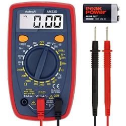 AstroAI Digital Multimeter with Ohm Volt Amp and Diode Voltage Tester Meter Continuity Test (Dual Fused for Anti-Burn)