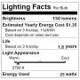 Lava Lamp Bulb 25 Watt, 6 Packs The Lava Original Replacement Bulb for 14.5-Inch/20-Ounce Lava Lamp, E17 Base 120 Volt Lava Lamp Replacement Bulbs, S11 Bulb - Dimmable - High Temp Resist - Warm White