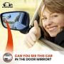 New Blind Spot Mirrors Can be Installed Adjustable or Fixed. Car Mirror for Blind Side / Door Mirrors by Utopicar Car Accessories | Wide Angle Rear View Mirrors [Frameless Design] (2 pack)