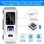 Electronic Smart Glass Door Lock Fingerprint Smart Lock Password Door Access Control System Fingerprint/Password/Swipe/Remote Unlock for Home Office (#3)