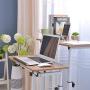 sogesfurniture Height Adjustable Stand up Desk Computer Stand Desk Home Office Desk with Standing and Seating,Oak BHUS-101-OK