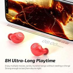 ENACFIRE E60 Wireless Earbuds Bluetooth 5.0 Earbuds AptX Deep Bass CVC Noise Cancellation IPX8 Waterproof Sport Wireless Headphones 48H Playtime with 