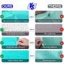 Metronic 25Pcs Poly Bubble Mailers, 6X10 Inch Padded Envelopes Bulk #0, Bubble Lined Wrap Polymailer Bags for Shipping/ Packaging/ Mailing Self Seal -Teal