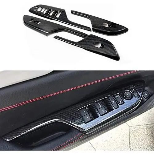XITER 4pcs ABS Carbon Fiber Car Interior Automobile Door Window Control Panel Cover Molding Door Lock Switch Trim Accessories For Honda 10th Civic 2016 2017 2018 2019 2020 (BLACK) XITER 4pcs ABS Carbon Fiber Car Interior Automobile Door Window Control Panel Cover Molding Door Lock Switch Trim Accessories For Honda 10th Civic 2016 2017 2018 2019 2020 (BLACK)