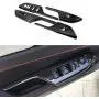 XITER 4pcs ABS Carbon Fiber Car Interior Automobile Door Window Control Panel Cover Molding Door Lock Switch Trim Accessories For Honda 10th Civic 2016 2017 2018 2019 2020 (BLACK) XITER 4pcs ABS Carbon Fiber Car Interior Automobile Door Window Control Panel Cover Molding Door Lock Switch Trim Accessories For Honda 10th Civic 2016 2017 2018 2019 2020 (BLACK)