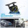 Car Backup Camera, Rear View Camera Ultra HD 12 LED Night Vision,Waterproof Reverse Camera 140° Wide View Angel with Multiple Mount Brackets for Universal Cars,SUV,Trucks,RV and More (HD)
