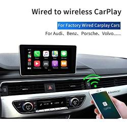 CarlinKit 2.0 Wireless CarPlay Adapter for Volkswagen 2016 2017 2018 2019 2020 2022 with Factory Wired CarPlay, Type C Design, Online Upgrade Adapter, iOS14, Convert Factory Wired to Wireless CarPlay