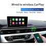 CarlinKit 2.0 Wireless CarPlay Adapter for Volkswagen 2016 2017 2018 2019 2020 2022 with Factory Wired CarPlay, Type C Design, Online Upgrade Adapter, iOS14, Convert Factory Wired to Wireless CarPlay
