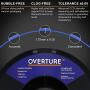 Overture PLA Plus (PLA+) Filament 1.75mm Toughness Enhanced PLA Roll with 3D Build Surface 200 x 200mm, Premium PLA 1kg Spool (2.2lbs), Dimensional Accuracy +/- 0.05 mm (Dark Blue)