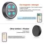 IPOW Long Arm Universal Magnetic Cradle Windshield Dashboard Cell Phone Mount Holder with 4 Metal Plates, Soft Firm Goose Arm and Enhanced Suction Cup