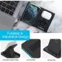 Wireless Charging Station, EVIGAL 4 in 1 Compatible with iPhone12, 12mini, 12Pro, 12Pro Max, 11, 11Pro, 11Pro Max, XS MAX, XS, X, 8, Detachable&Magnetic Stand for iWatch, AirPods(with QC3.0 Adapter)