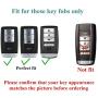 Cajek Black TPU Key Fob Cover Case Holder Skin Shell Protector for Acura RLX RDX MDX ILX TLX PLX NSX 2 3 4 Buttons Remote Control (Not Fit Engine Hold Key)