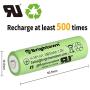 NiMH Rechargeable AA Battery High Capacity 1.2v Pre Charged Double A Battery for Solar Lights, Battery String Lights, TV Remotes, Wireless Mouses, Radio, Flashlight (AA-1300mAh-12pack)