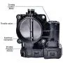 EVIL ENERGY Electronic Throttle Body Assembly Compatible with 2007-2010 Jeep Grand Cherokee 2007-2009 Dodge Durango V6 3.7L Replacement for 04861661AA, 04861661AB