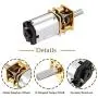Hxchen DC 6V 30RPM Mini Metal Gearwheel Gear Motor 3mm Shaft for Robot Wheel DIY Toys