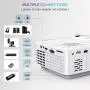 XIAOYA Outdoor Projector, HD Movie Projector Support 1080P, 4000 Lumens Home Theater Projector with HiFi Speaker, Compatible with HDMI, Fire Stick, USB (White) XIAOYA Outdoor Projector, HD Movie Projector Support 1080P, 4000 Lumens Home Theater Projector with HiFi Speaker, Compatible with HDMI, Fire Stick, USB (White)