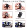WFMJ Red Carbon Fiber + Silicone Button Smart Remote 4 Buttons Key Fob Cover Case Shell Fob for 2015 2016 2017 2018 Hyundai Elantra Sonata Tucson Santa Fe I40 IX35 I45