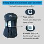 TEEMI Bluetooth Barcode Scanner with USB Cradle, 1D 2D QR Wireless USB Imager with Vibration Alert for iOS Android Devices, Max 300 Yards Transfer Range, Handsfree Screen Scanning