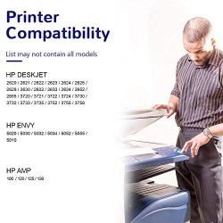 BSTINK Remanufactured Ink Cartridge Replacement for HP 65 XL 65XL N9K04AN for Envy 5055 5052 5058 DeskJet 3755 2655 3720 3722 3723 3730 3732 3752 3758 2652 2624 High Yield Updated Chip (2 Black)