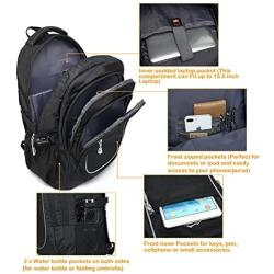 Backpack Bookbag for School College Student Travel Business Hiking Fit Laptop Up to 15.6 Inch