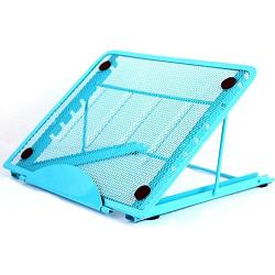 Baobeir Mesh Ventilated Adjustable Laptop Stand for Laptop/Notebook/iPad/Fire 7/Fire 8/Fire 10/Samsung Tab/Tablet and More (Blue)